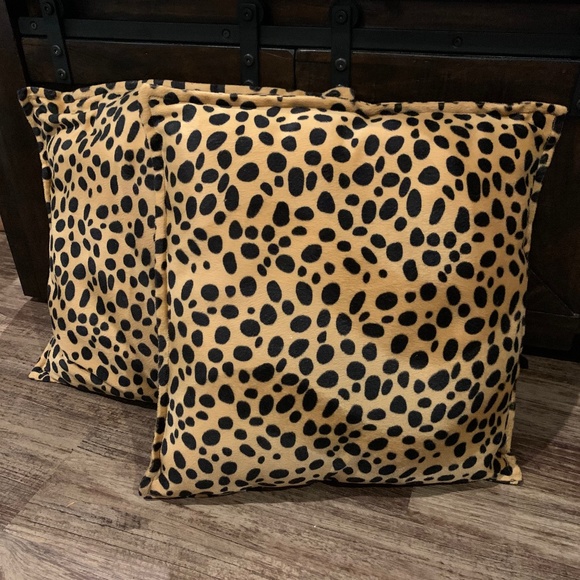 Other - Two Animal Print Decorative Pillows